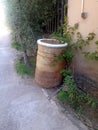 A large jar made from clay used in the past to preserve dates in the Oasis of Figuig