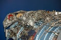 Large jet engine detail Royalty Free Stock Photo