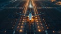 A Large Jetliner on Airport Runway