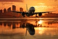 Large Jetliner Parked on Airport Tarmac