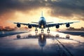 Large Jetliner Parked on Airport Tarmac