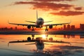 Large Jetliner Parked on Airport Tarmac