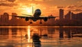 Large Jetliner Parked on Airport Tarmac