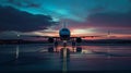 Large Jetliner Parked on Airport Tarmac