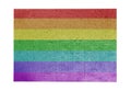 Large jigsaw puzzle of 1000 pieces- Rainbow flag Royalty Free Stock Photo