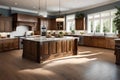 a large kitchen island serving as a focal point for cooking and entertaining