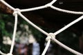 Hemp Ropes with Large Knots in a Playground, Soft Background