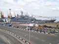 Large Landing Ship Caesar Kunikov, Russia, At Victory Day Celebration, May 9, 2010, Awaiting Visitors