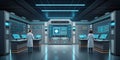 large language model artificial intelligence optimization Futuristic AI powered research lab with scientists analyzing data