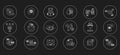 Large Language Model Icon Set. Vector Line Icons for AI Concepts. AI language model icon, Natural language processing icon, Text Royalty Free Stock Photo