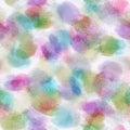 Large layered multi-colored transparent spots on a white background