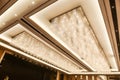 Led crystal ceiling lighting in hotel hall