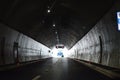 large lighted tunnel and road