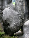 A large boulder amongst the rocks, at Castle Rocks, New Zealand