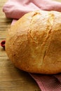 Large loaf of homemade bread Royalty Free Stock Photo