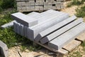 large and long concrete curbs