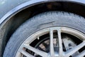 Large long mechanical cut damage on tire sidewall