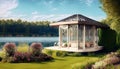 large luxurious relaxing gazebo