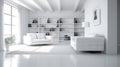Large luxury modern bright interiors Living room Royalty Free Stock Photo