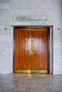 The large magestic doors of masjid, islamic architecture, islam. Large doors Royalty Free Stock Photo