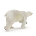 Large male Polar bear walking on a white. 3D illustration Royalty Free Stock Photo