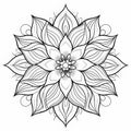 Commissioned Mandala Flower Illustration With Meticulous Inking