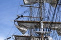 Large mast of an old sailing ship,Irland.