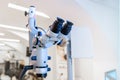 Large Medical Microscopes, in the laboratory Royalty Free Stock Photo