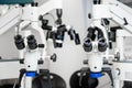 Large Medical Microscopes, in the laboratory Royalty Free Stock Photo