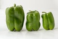 Large, Medium, small Green peppers