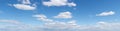 Large megapixel scattered clouds panorama. Royalty Free Stock Photo