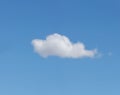 Large megapixel solo cloud in blue sky Royalty Free Stock Photo