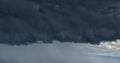 Large menacing storm front, panorama