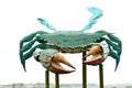 Large Metal Crab Sculpture