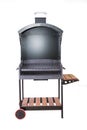 Large metal outdoor chargrill Royalty Free Stock Photo