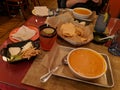 A large Mexican dinner on the table Royalty Free Stock Photo