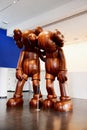 Large Mickey Mouse-like Wooden Statues, Entrance Atrium, Brooklyn Museum, New York, USA