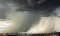 Large Microburst Dumps Rain over Phoenix Arizona Royalty Free Stock Photo