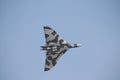 Large military Vulcan XH558 Bomber aeroplane