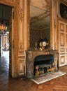 Large mirror on a fireplace at Versailles Palace, France