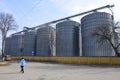 A large modern agro-processing plant for the storage and processing of grain crops