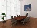 Large, modern boardroom