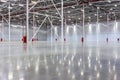 Large modern empty warehouse Royalty Free Stock Photo