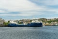 Large modern fishing trawler at port in Kristiansund in Norway