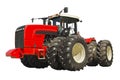 Large modern powerful agricultural tractor