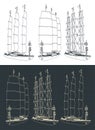 Large modern sailing ship
