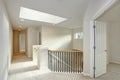 Second floor landing with skylight and staircase Royalty Free Stock Photo
