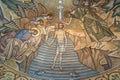 Orthodox icon mosaic Baptism of the Lord Epiphany Royalty Free Stock Photo