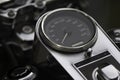 Large Motor Cycle speedometer Dial Royalty Free Stock Photo