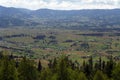 Large mountain valley saru Dornei area